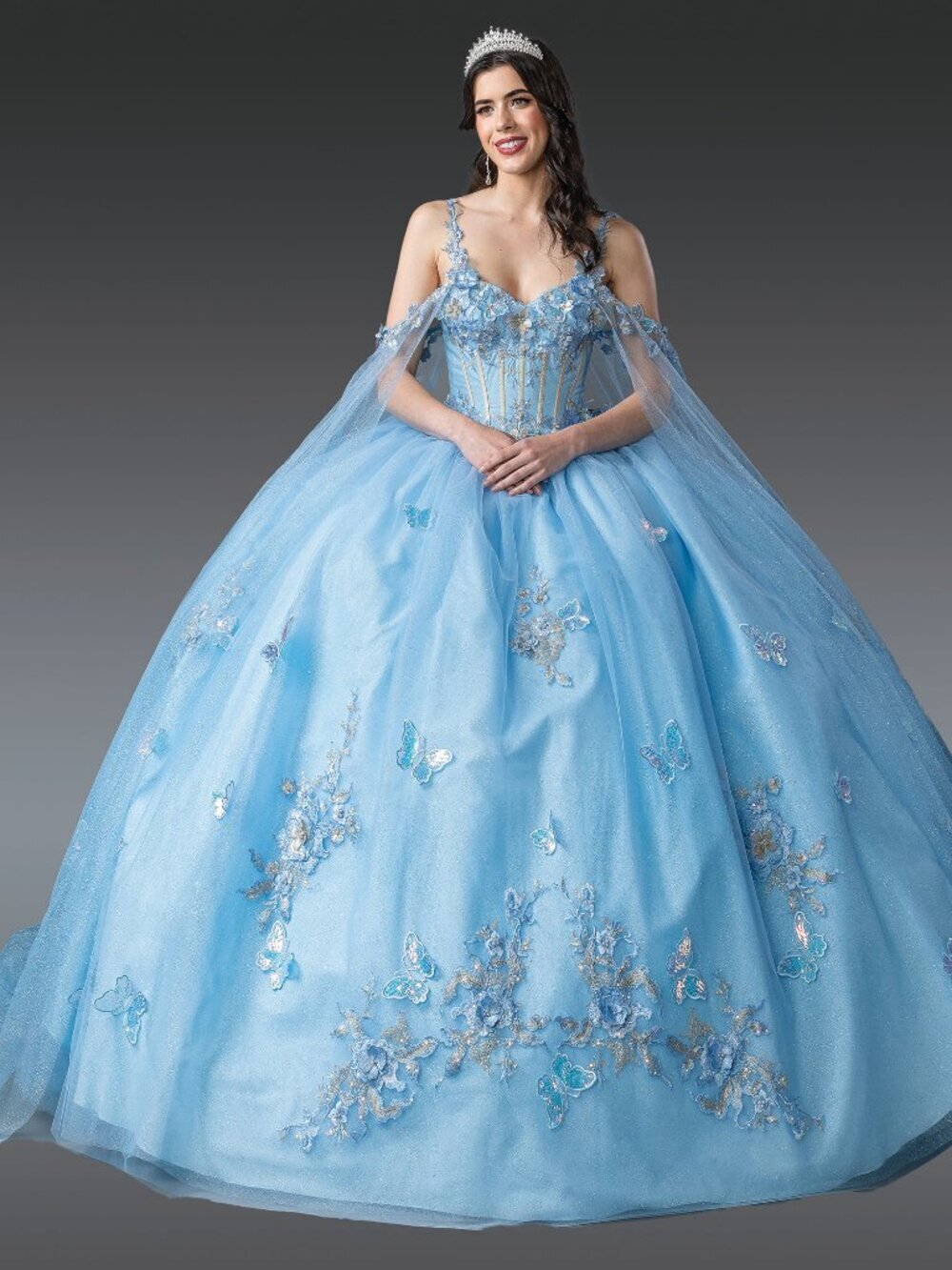 NEW BAHAMA-BLUE Evening Gown Floor Length Formal Elegant Stunning 1942